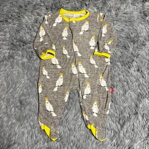 Magnetic Me Whoo Hoo Cockatoo Modal Bamboo Magnetic Footie Baby Newborn